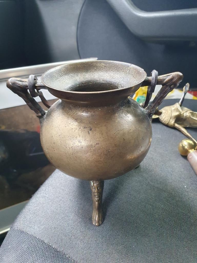 Antieke Bronzen gaper 17 de eews, Antiek en Kunst, Ophalen of Verzenden, Brons