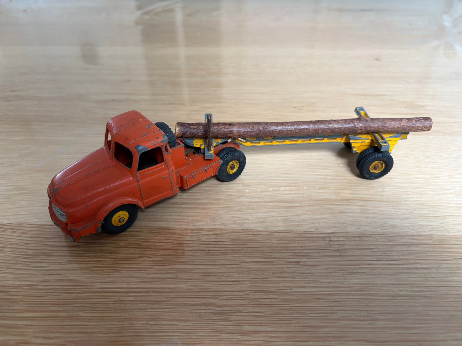 Dinky Toys Tracteur Willeme Truck + Trailer., Ophalen of Verzenden, Gebruikt, Bus of Vrachtwagen, Dinky Toys