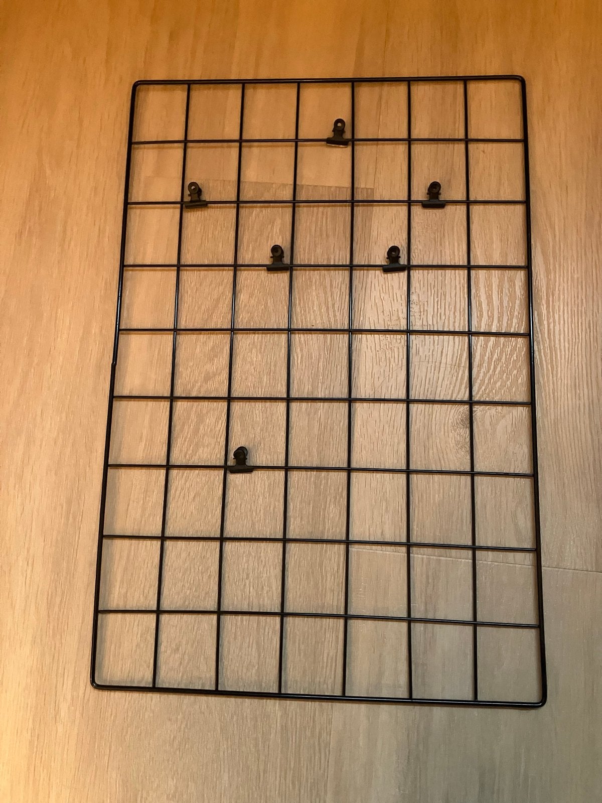 Zwart metalen raster voor foto's/kaarten, gebruikt, Ophalen of Verzenden, Gebruikt, Zwart, Metaal