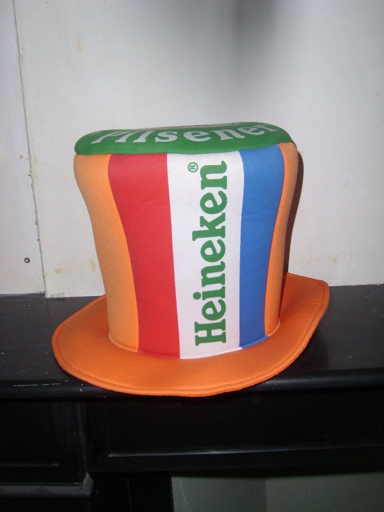 oranje hoed Heineken, Hobby en Vrije tijd, Ophalen, Gebruikt, Overige typen, Oranje of Koningsdag