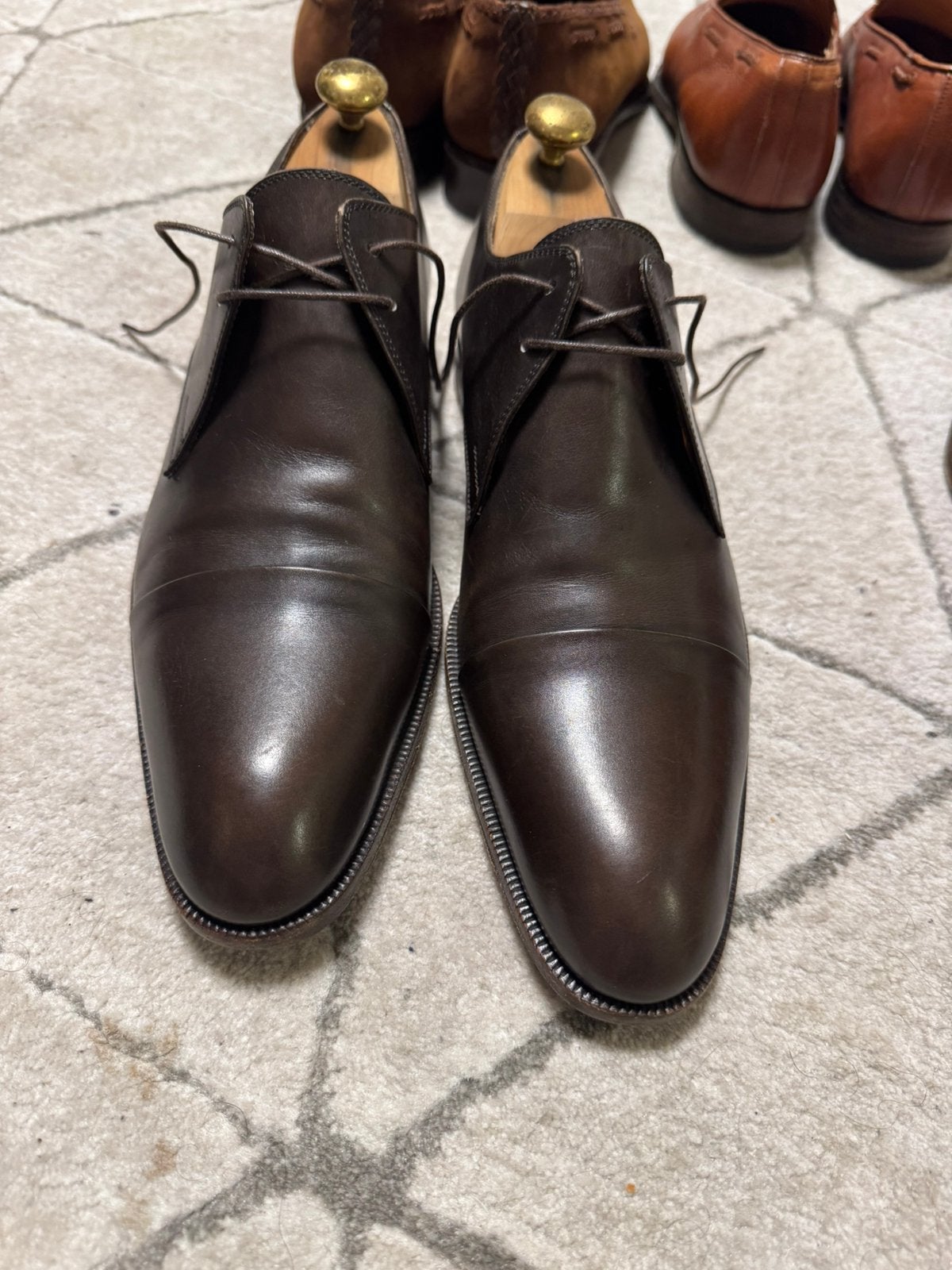 Yves Saint Laurent schoenen, Kleding | Heren, Bruin, Verzenden, Zo goed als nieuw, Veterschoenen