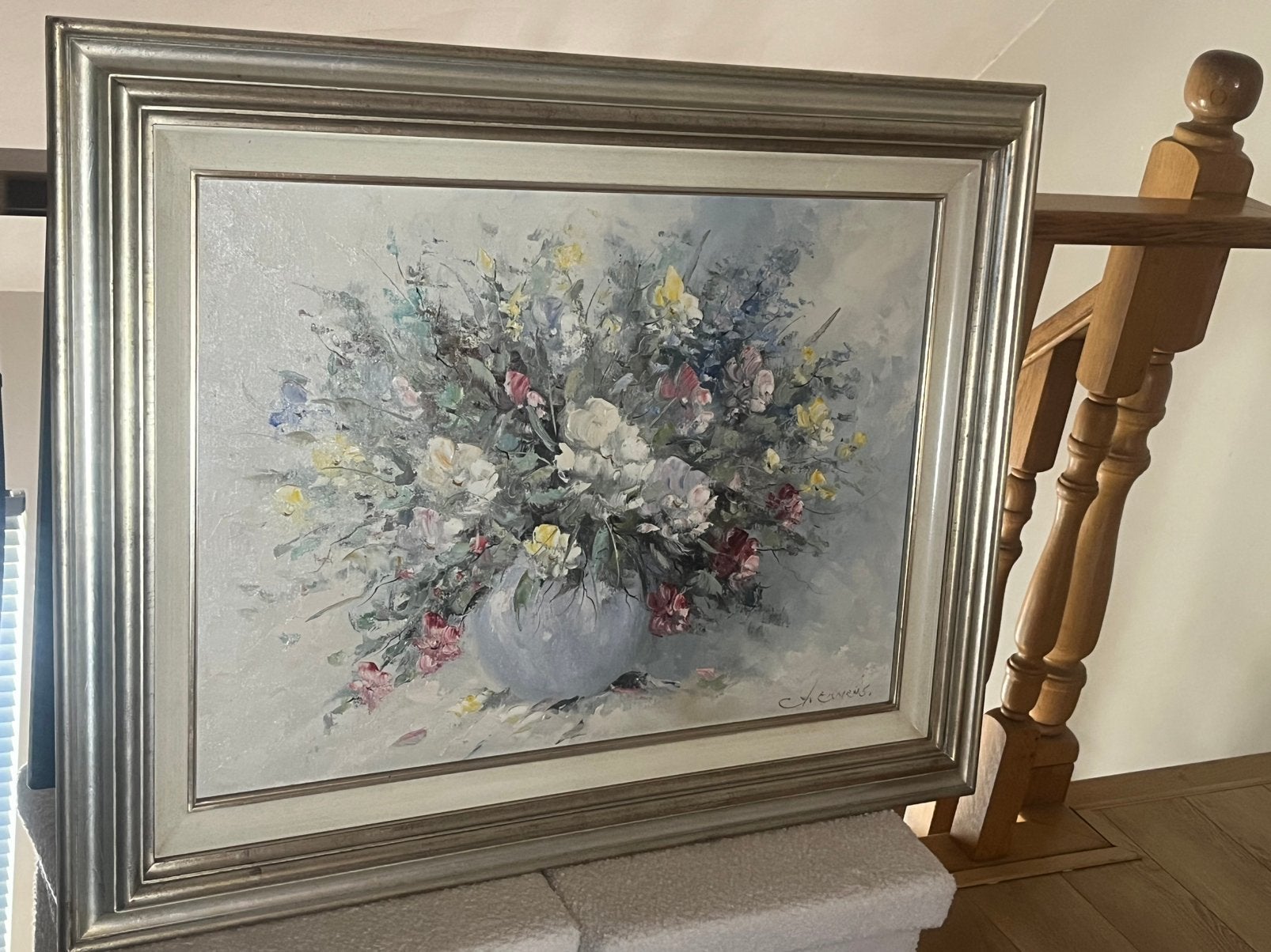 Mooi olieverf schilderij, Ophalen