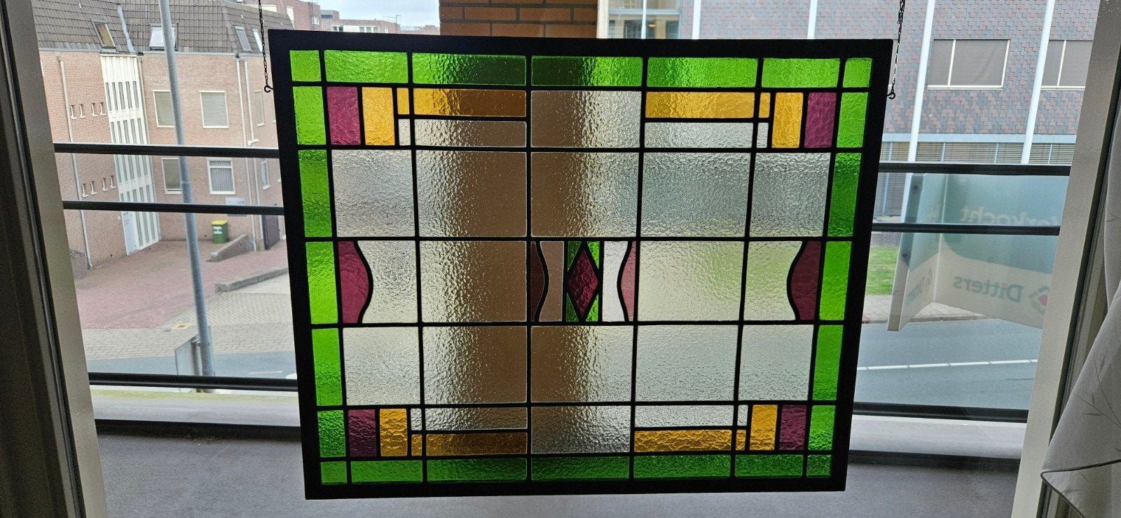 Prachtig Glas-in-lood Raam - Kleurrijk en Decoratief, Ophalen