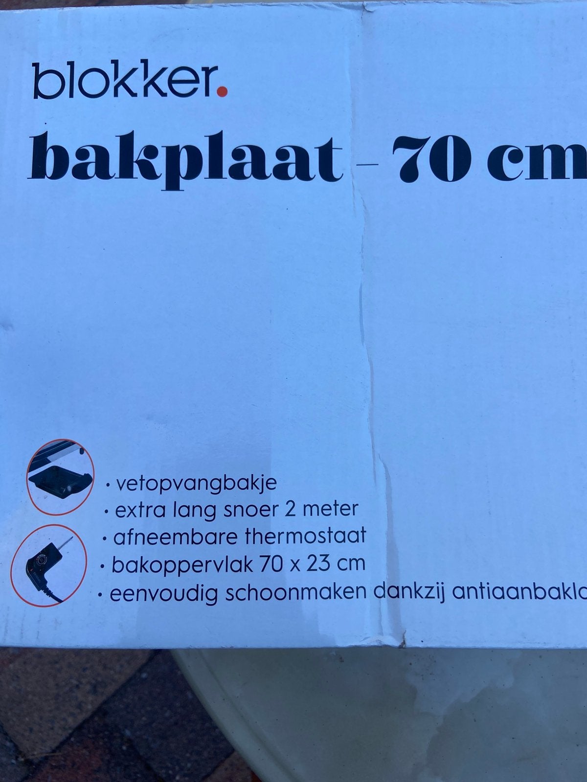 Bakplaat, Ophalen, Nieuw