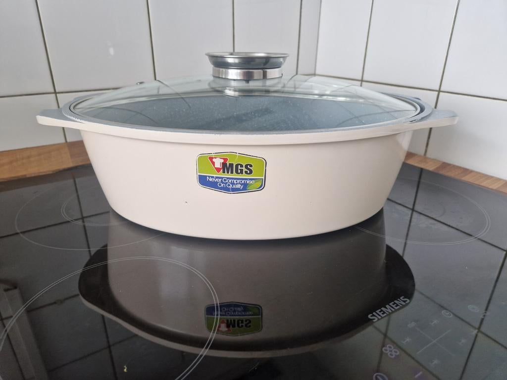 Nieuwe MGS Pan zonder inductie - Geschikt voor keramisch, Huis en Inrichting, Keuken | Potten en Pannen, Kookpan of Snelkookpan