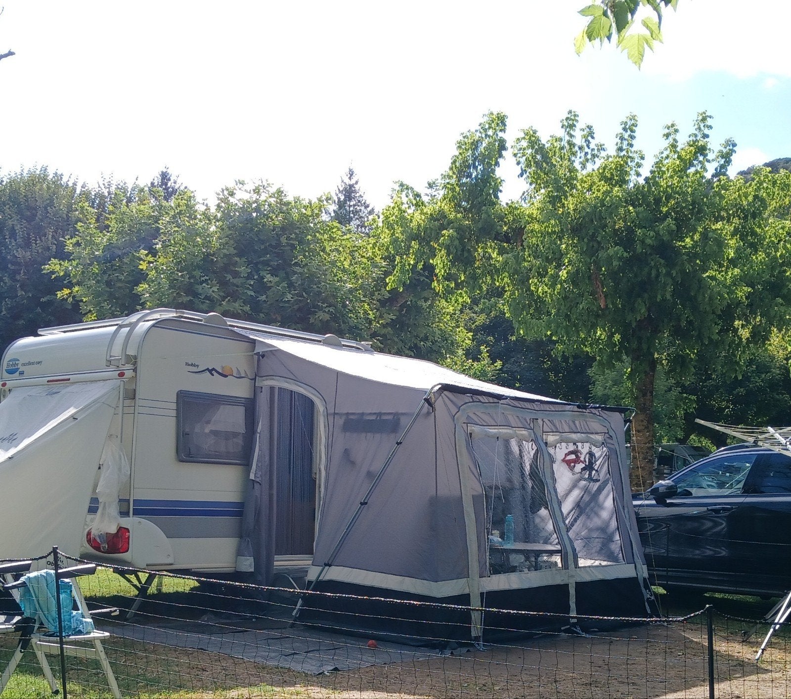 Obelink San Antonia deeltent - Caravan/Camper(bus) - Zgan, Caravans en Kamperen, Ophalen of Verzenden, Zo goed als nieuw, Polyester