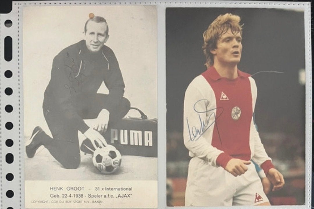 Gesigneerde spelerskaarten, Verzamelen, Ophalen of Verzenden, Zo goed als nieuw, Ajax, Spelerskaart