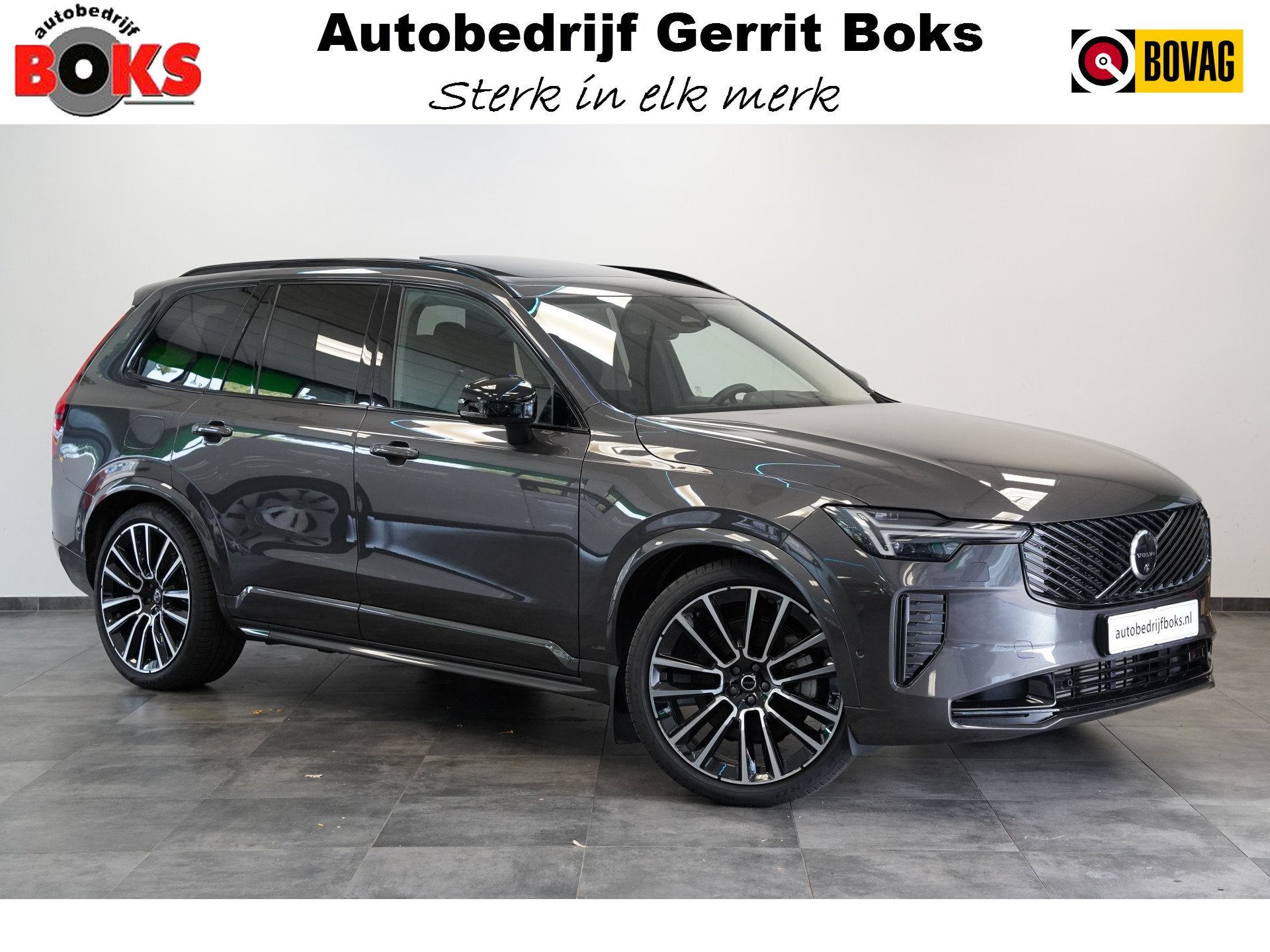 Volvo XC90 2.0 T8 Plug-in hybrid AWD Ultra Dark Panoramadak, Auto's, 12 maanden, Gebruikt, Zwart, 4 cilinders