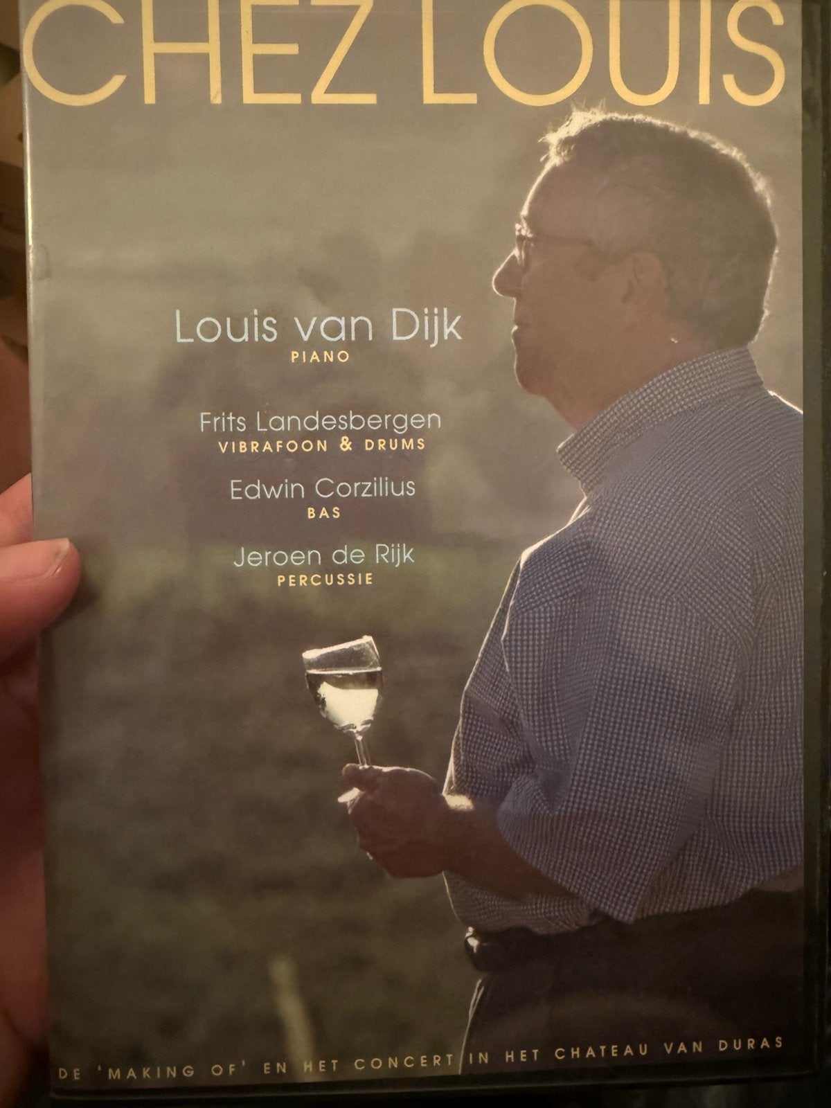 Gesigneerde Louis van Dijk dvd Chez Louis, Ophalen of Verzenden, 1980 tot heden, Gebruikt, Jazz