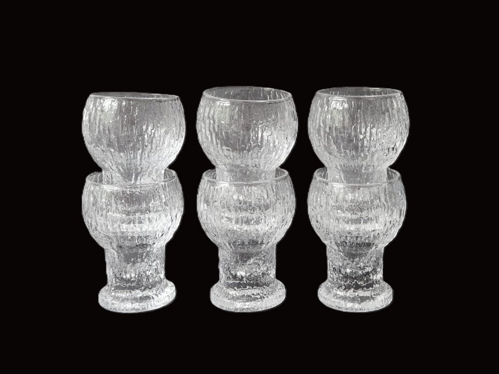 Iittala - 6 borrelglazen "Kekkerit" van Timo Sarpaneva, Ophalen of Verzenden