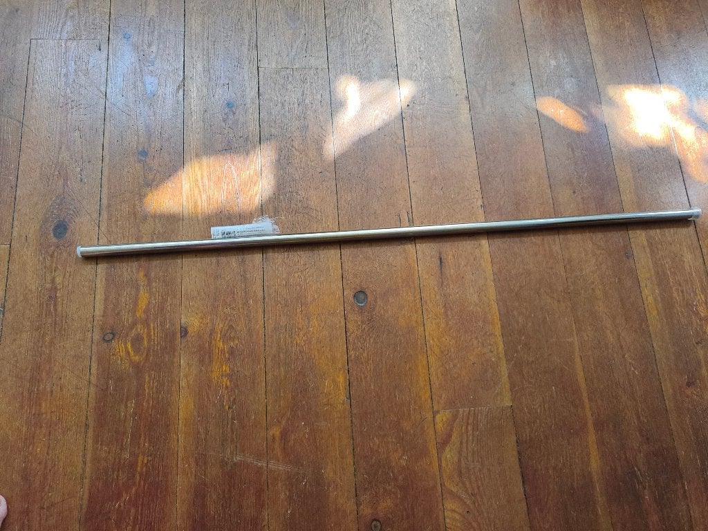 Gordijn roede/curtain rail RVS/brushed 110-200cm, Ophalen, Metaal, Nieuw, Gordijn