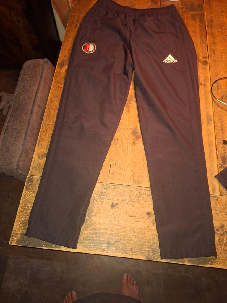 Adidas Feyenoord Trainingsbroek - Maat 164, Zwart, Overige maten, Ophalen of Verzenden, Zo goed als nieuw