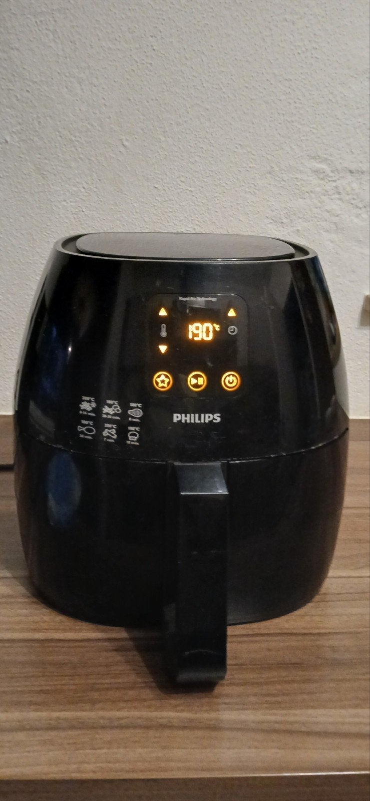 Philips Airfryer Zwart - Gezond Frituren met Rapid Air, Witgoed en Apparatuur, Airfryers, Ophalen of Verzenden, Gebruikt, Airfryer XL