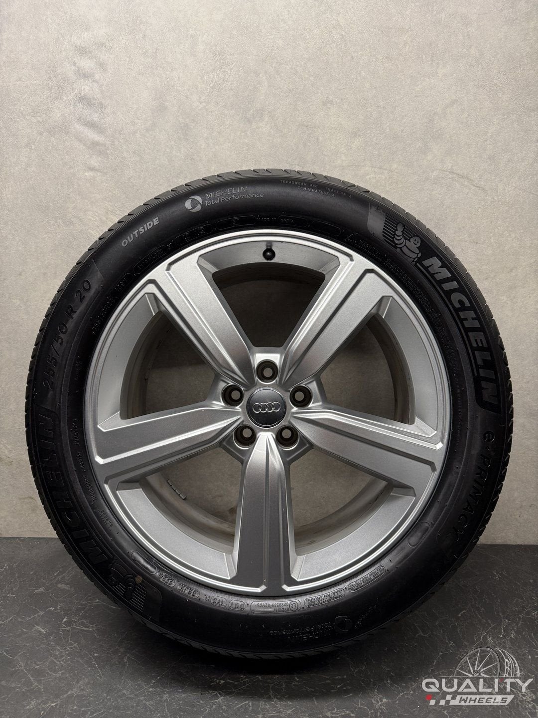 5x112 20” Audi E-Tron Quattro DEMO Velgen + Banden 255/50/20, Auto-onderdelen, Gebruikt, 255 mm, -, -