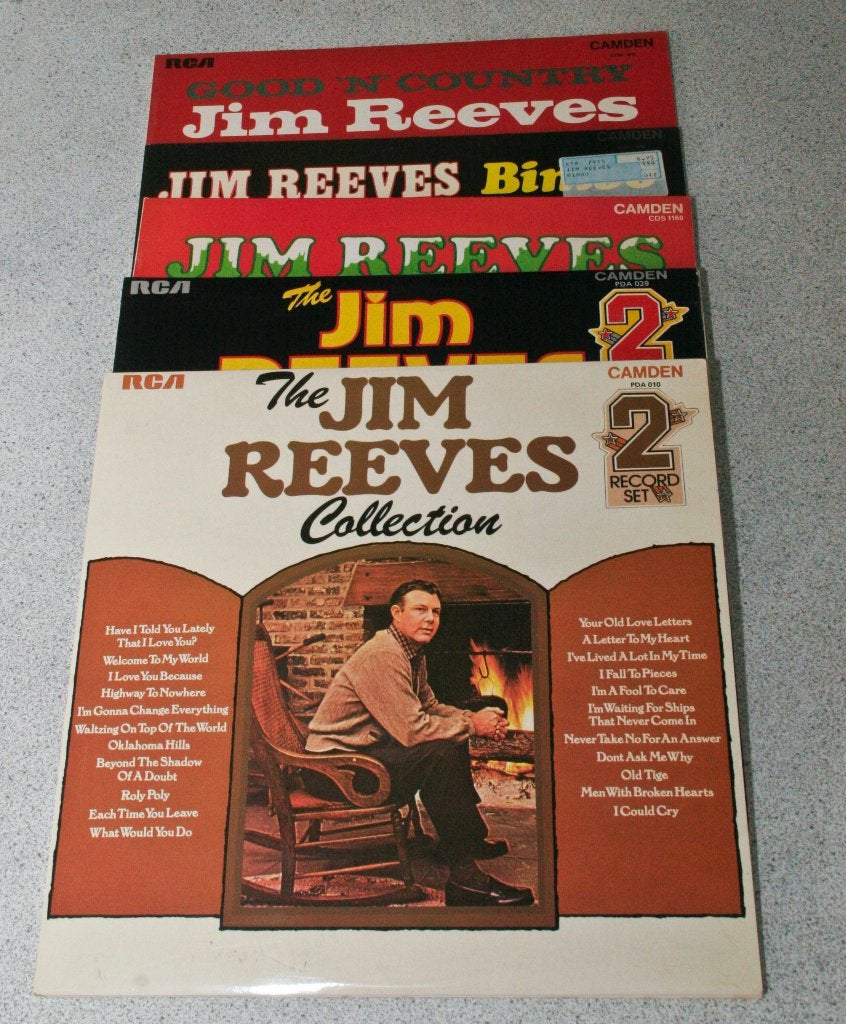 5 LP's van Jim Reeves, waaronder 2 dubbel LP's. (7 platen), Cd's en Dvd's, Vinyl | Country en Western, Gebruikt, Ophalen of Verzenden