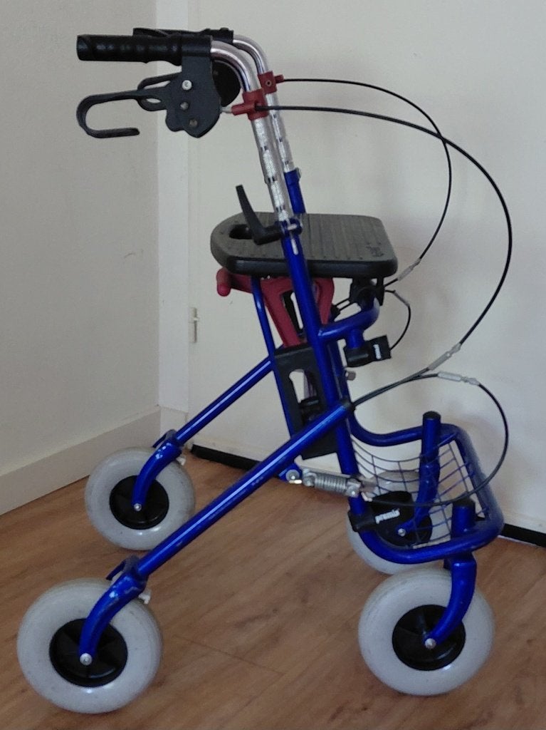 Rollator Provo Premis + stevige zit en vering, Diversen, Ophalen, Opvouwbaar, Zo goed als nieuw