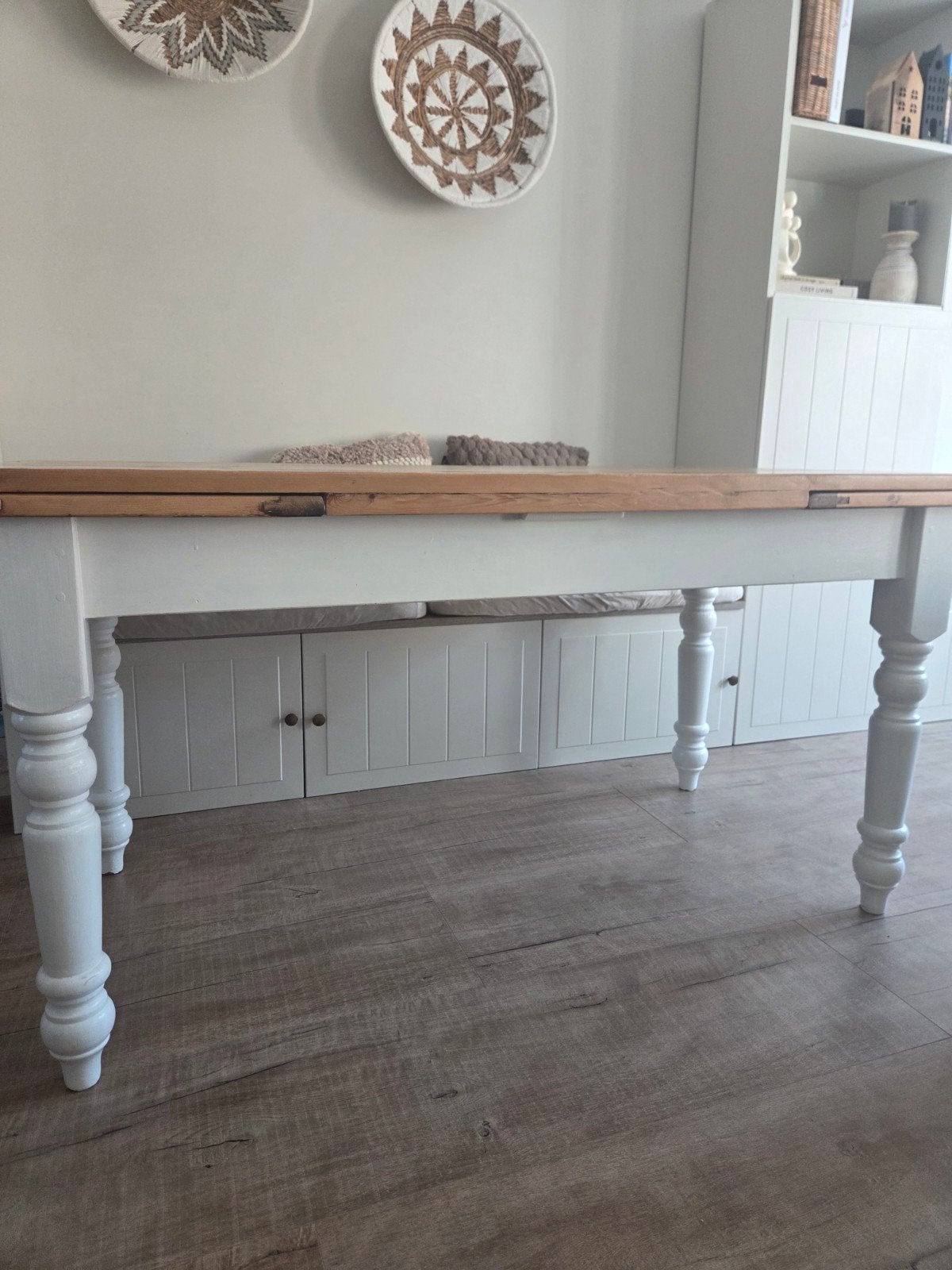 Leuke eettafel met uitschuifbaar blad!, Ophalen, 100 tot 150 cm, 50 tot 100 cm, Landelijk