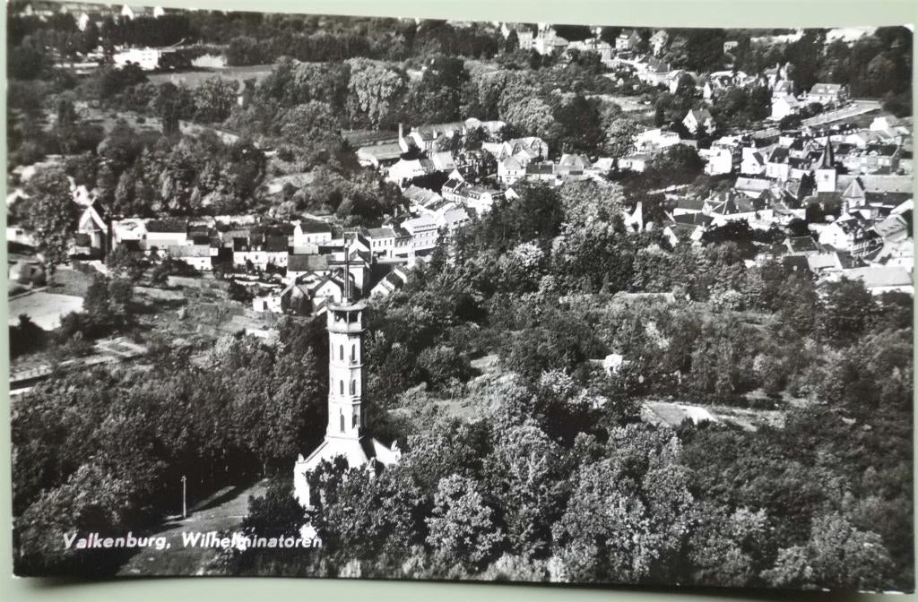 Valkenburg - Wilhelminatoren - KLM Areocarto, Ophalen of Verzenden, 1940 tot 1960, Gelopen, Limburg