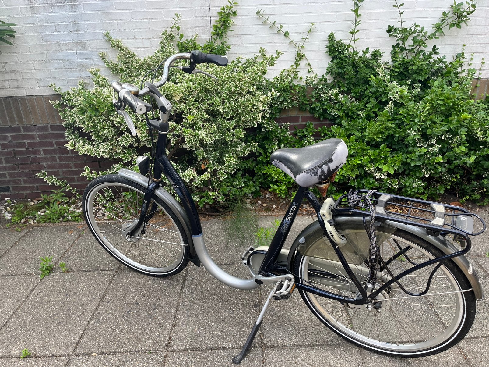 Sparta lage instapfiets met AXA slot 26 inch, Ophalen, Sparta, Gebruikt, Versnellingen