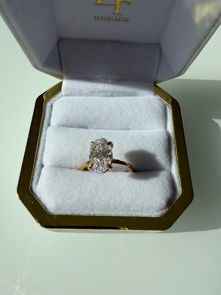 Verlovingsring Diamant (lab), Overige kleuren, Nieuw, Ophalen of Verzenden, 17 tot 18