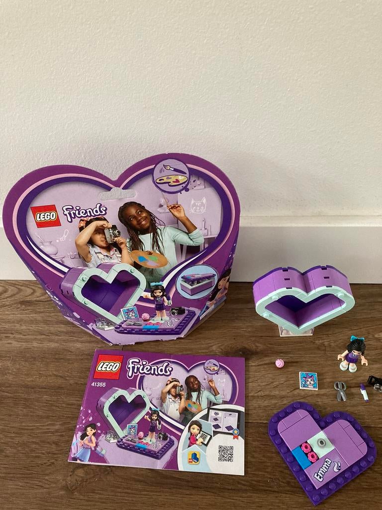 ZGAN Lego Friends 41355 Emma’s hartvormige doos!, Ophalen of Verzenden, Zo goed als nieuw