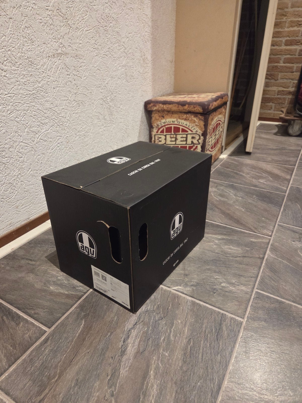 AGV motorhelm met Sena communicatiesysteem, Motoren, Ophalen, Heren, Broek | textiel, AGV