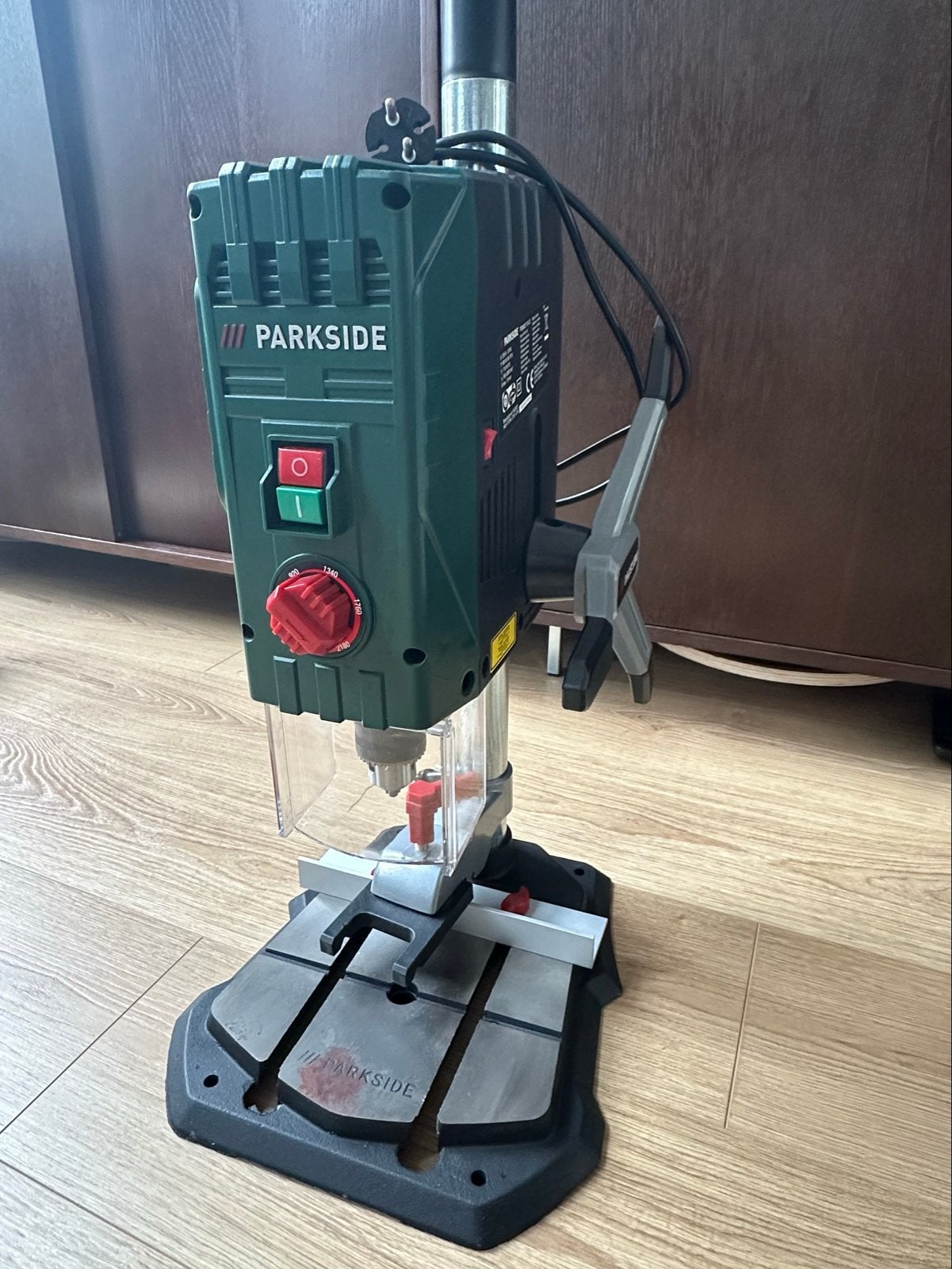 Parkside Tafelboormachine PTBMOD 710 C3, Ophalen, Gebruikt, 600 watt of meer, Kolomboormachine
