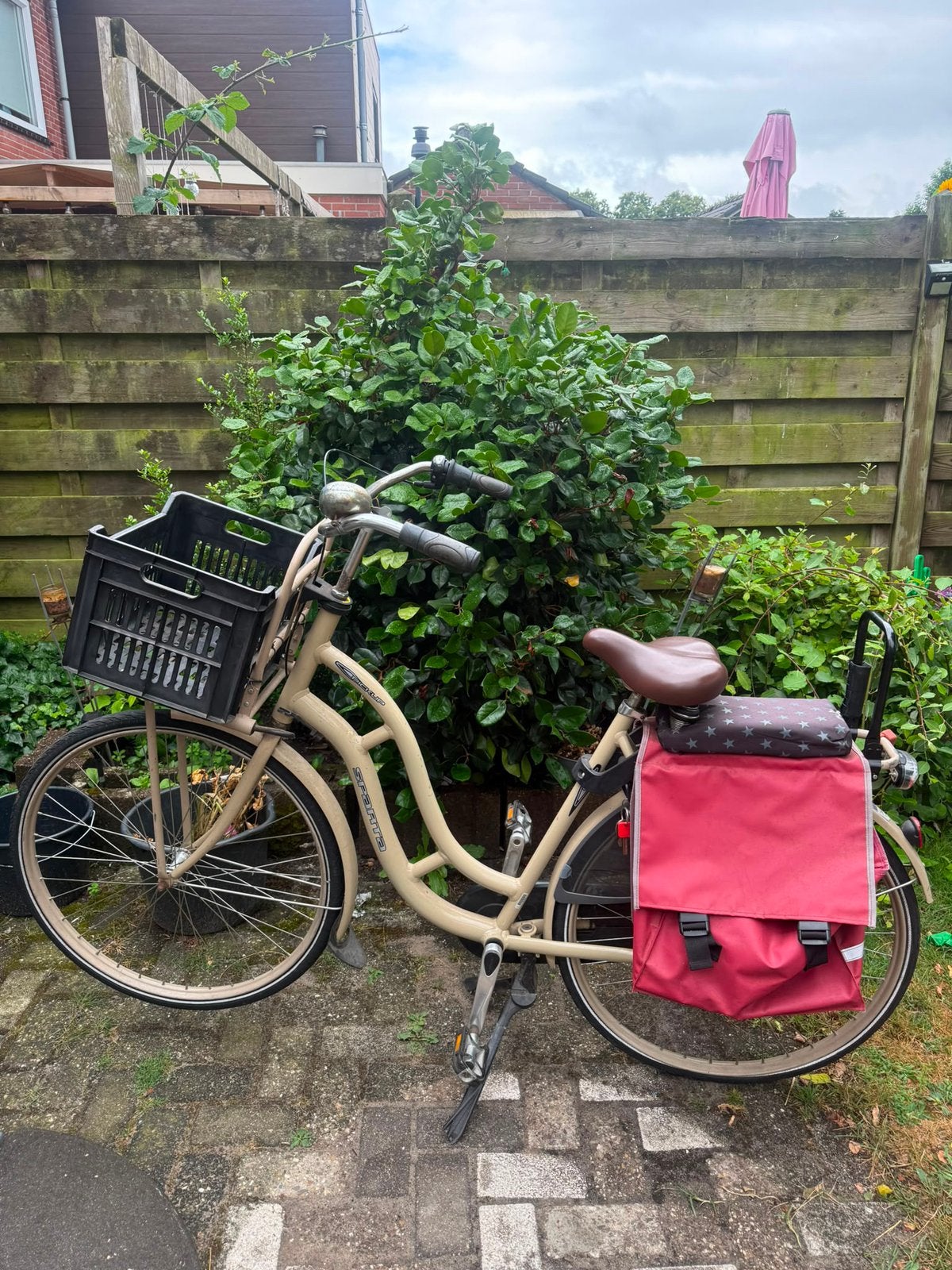 ‘mama’ fiets, inclusief assecoires, Ophalen, 2 zitjes, Gebruikt, Sparta