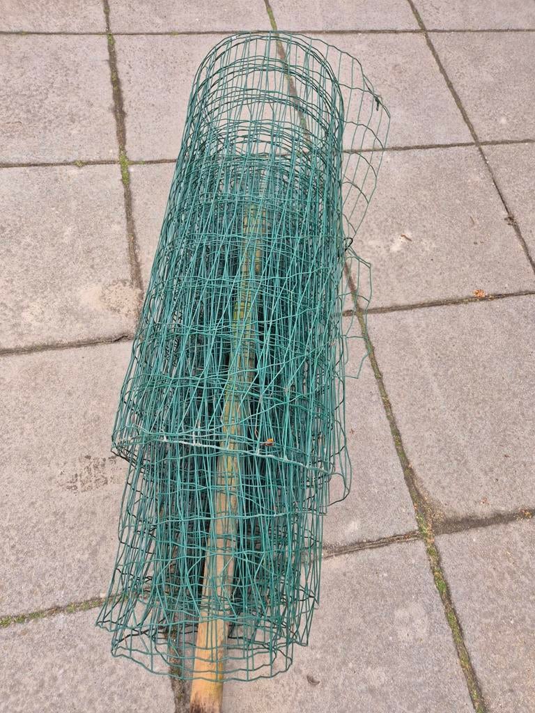 Groen gaashekwerk op rol - Gebruikt, Ophalen, Gebruikt, IJzer, Gaashekwerk
