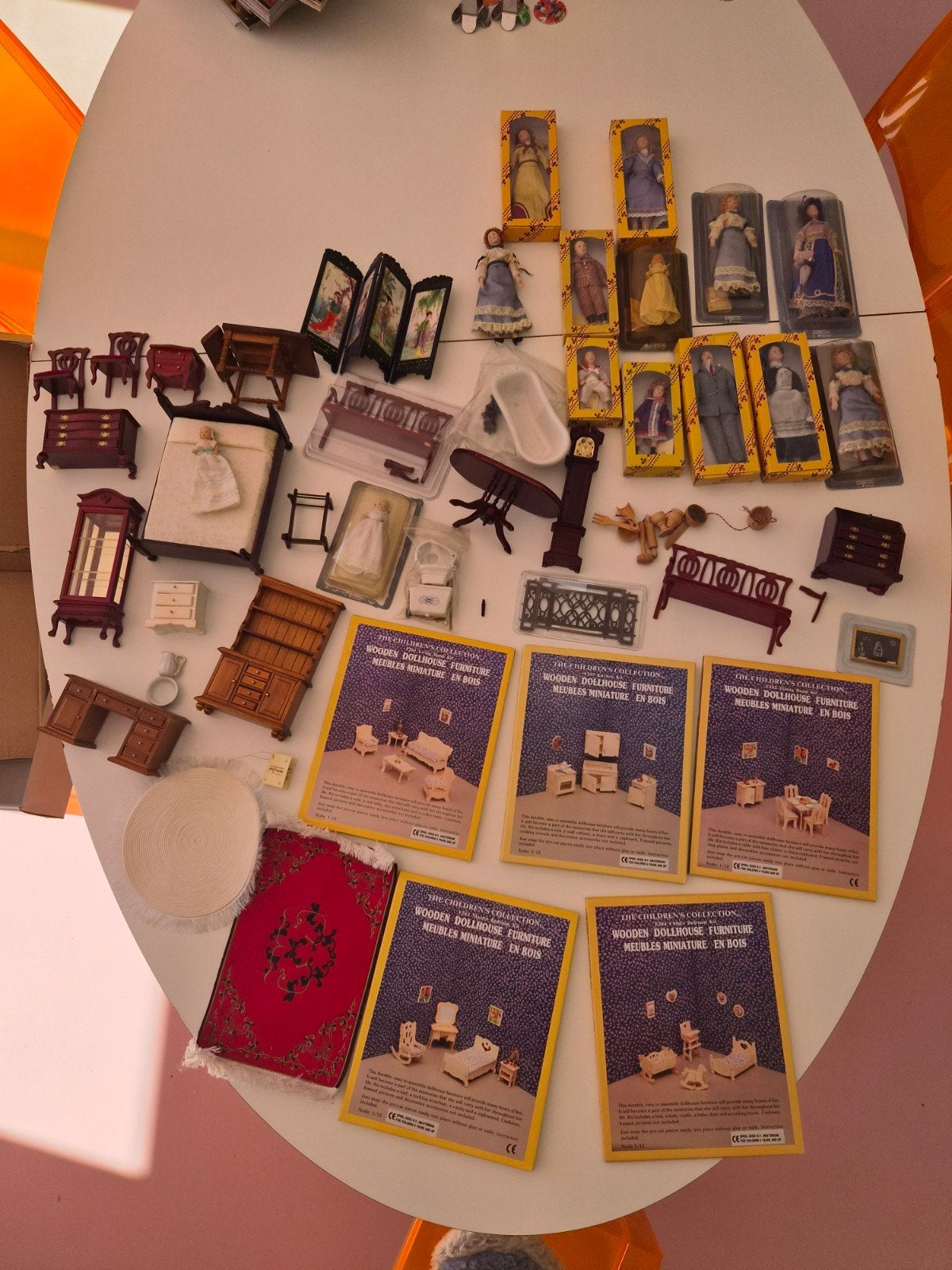 Grote collectie poppenhuis meubels en poppen, Ophalen of Verzenden, Gebruikt, Overige typen