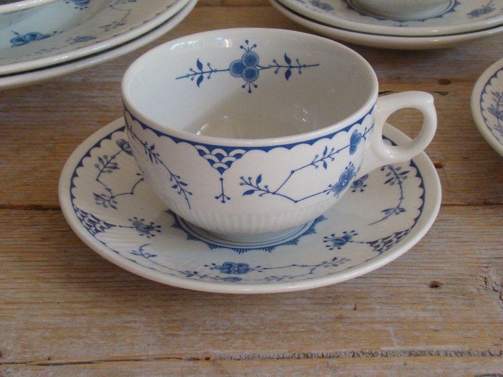 Servies, Furnivals Limited, trade mark England DENMARK, gaaf, Ophalen of Verzenden