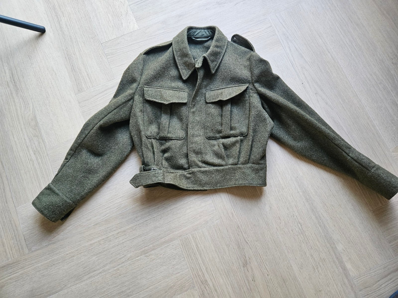 Oud Nederlands battledress jasje maat 50, Ophalen of Verzenden, Landmacht, Nederland, Kleding of Schoenen