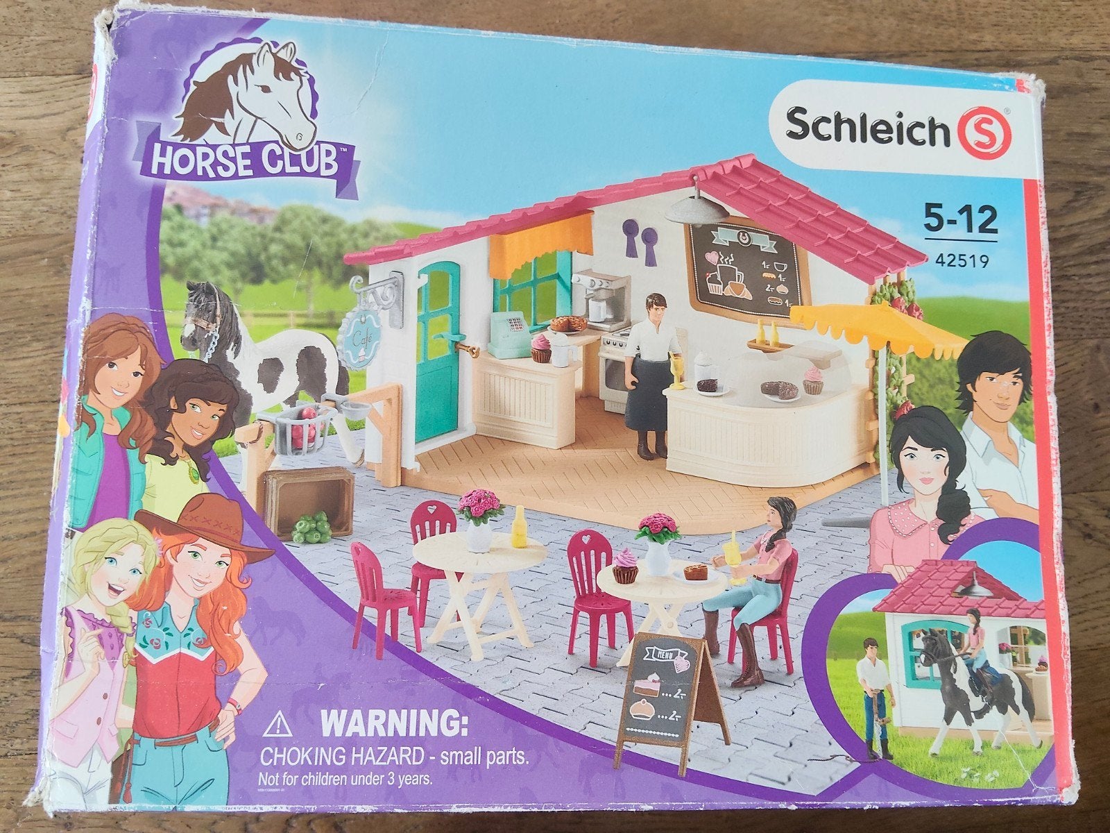 Schleich Horse Club Café set - 42519, Ophalen of Verzenden, Gebruikt, Jongen of Meisje