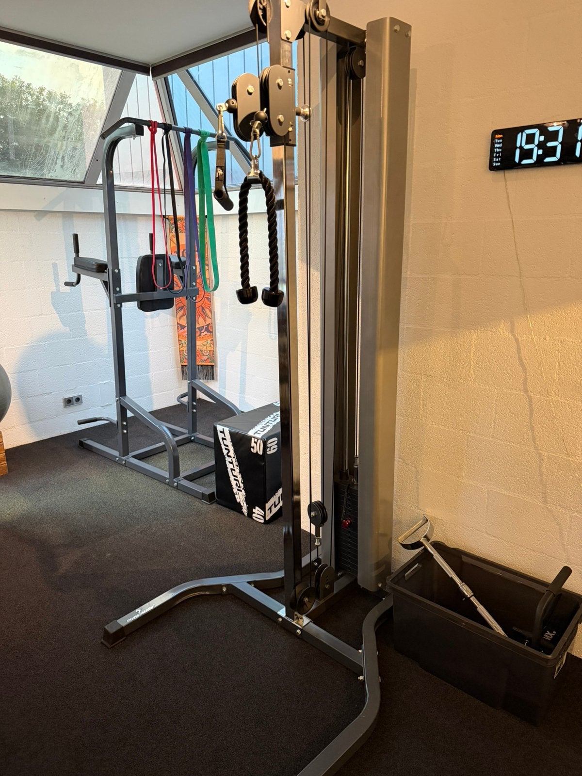 PowerMark Cable Machine 810 - Dual INCL accessoires, Sport en Fitness, Ophalen, Zo goed als nieuw, Armen, Overige typen