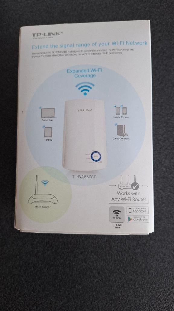TP -Link Range Extender TL-WA850RE is nieuw ., Computers en Software, WiFi-versterkers, Ophalen of Verzenden, Nieuw