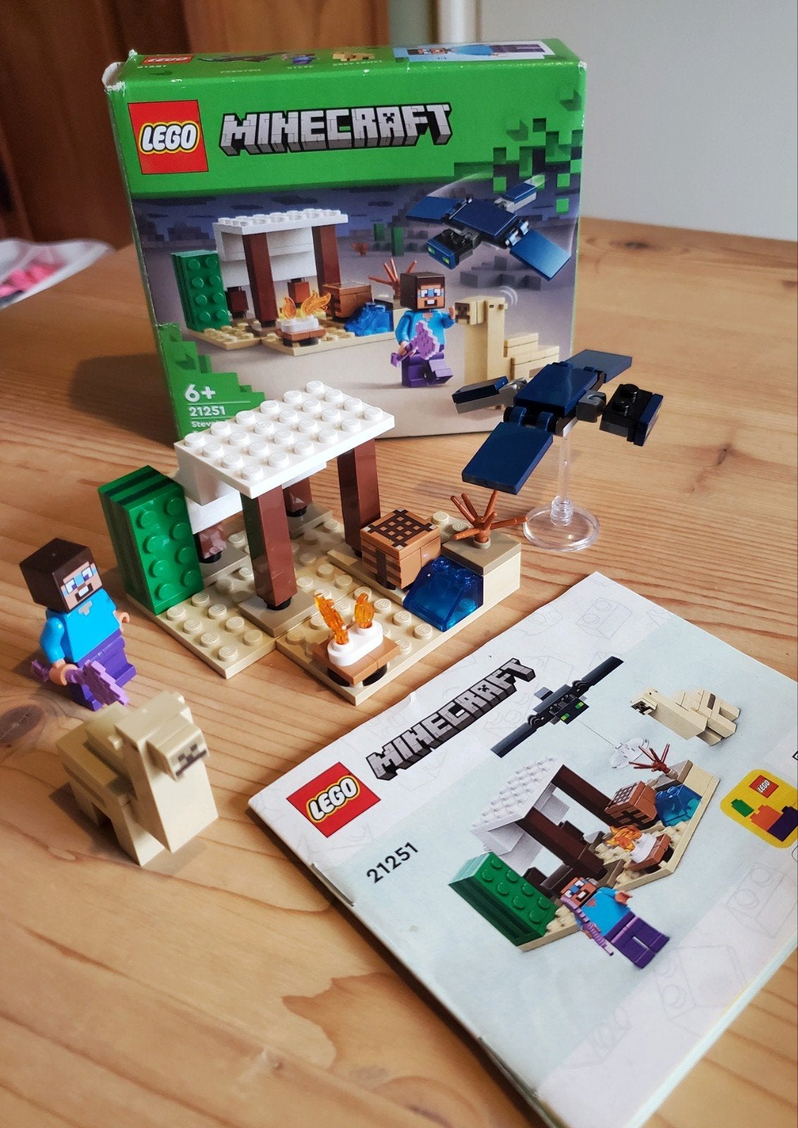 Minecraft lego 21251 Steve's desert expedition, Minecraft, Lego, Ophalen of Verzenden, Zo goed als nieuw