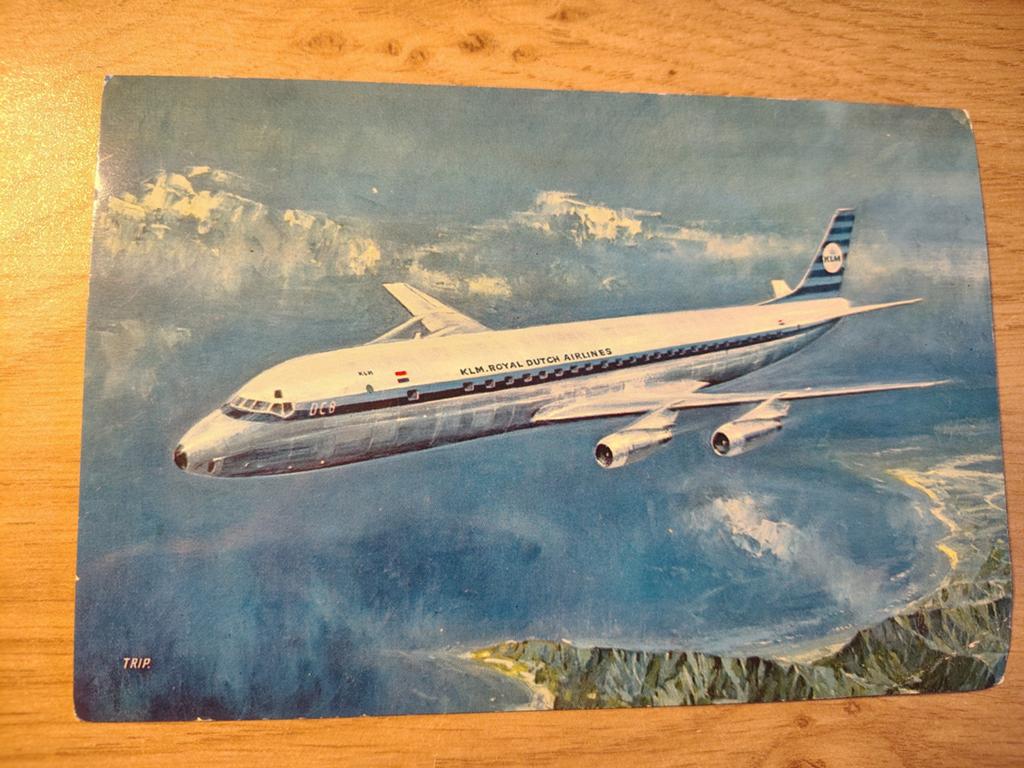 KLM DOUGLAS DC-8 INTERCONTINENTAL JET, Ophalen of Verzenden, 1940 tot 1960