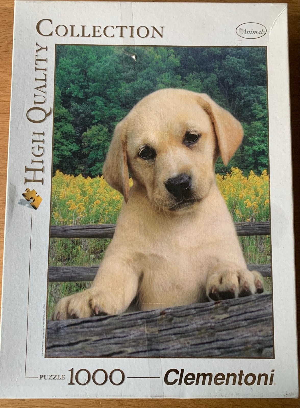Clementoni Legpuzzel Labrador Puppy 1000 stukjes, Ophalen of Verzenden, 500 t/m 1500 stukjes, Zo goed als nieuw, Legpuzzel