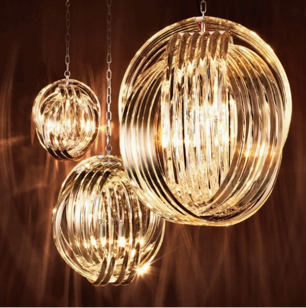 Eichholtz Marco Polo Hanglamp - kroonluchter, Huis en Inrichting, Kunststof, Luxe, Modern, Murano-stijl, Nieuw, E27 (groot)