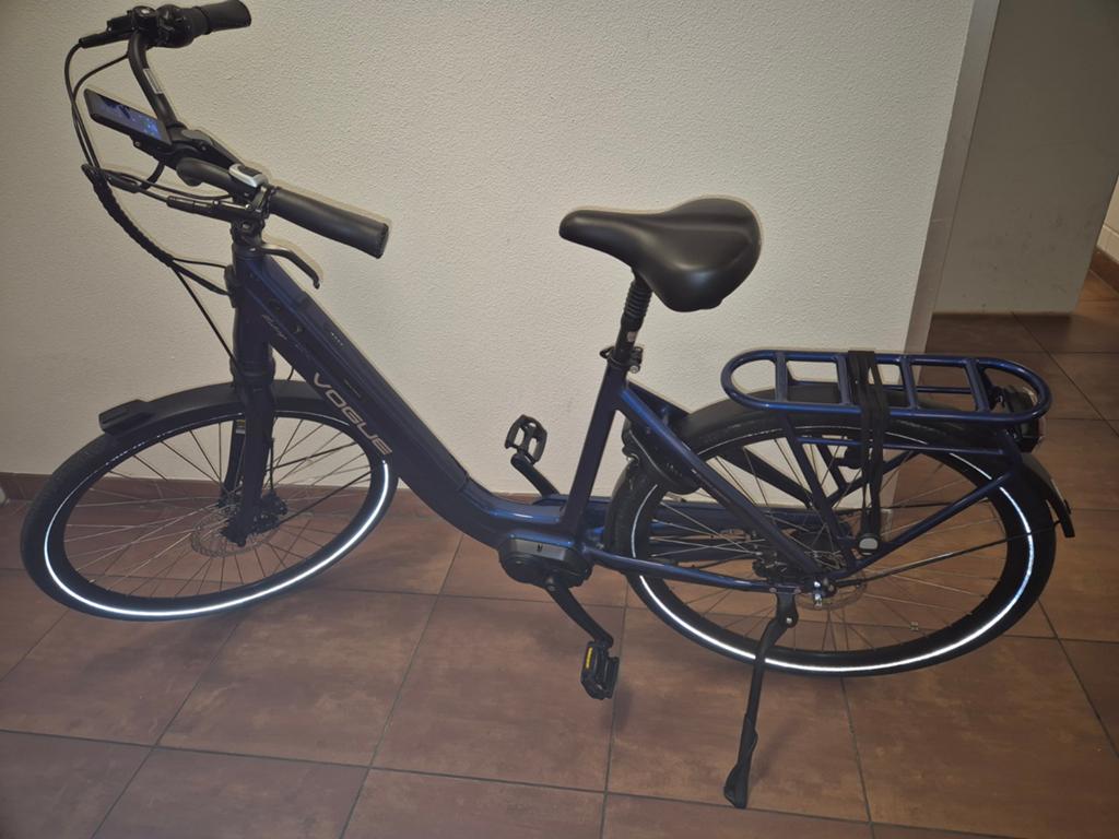 Vogue Mestengo E-bikes (blauw en grijs) - 1 jaar oud, Fietsen en Brommers, Elektrische fietsen, Zo goed als nieuw, Overige merken