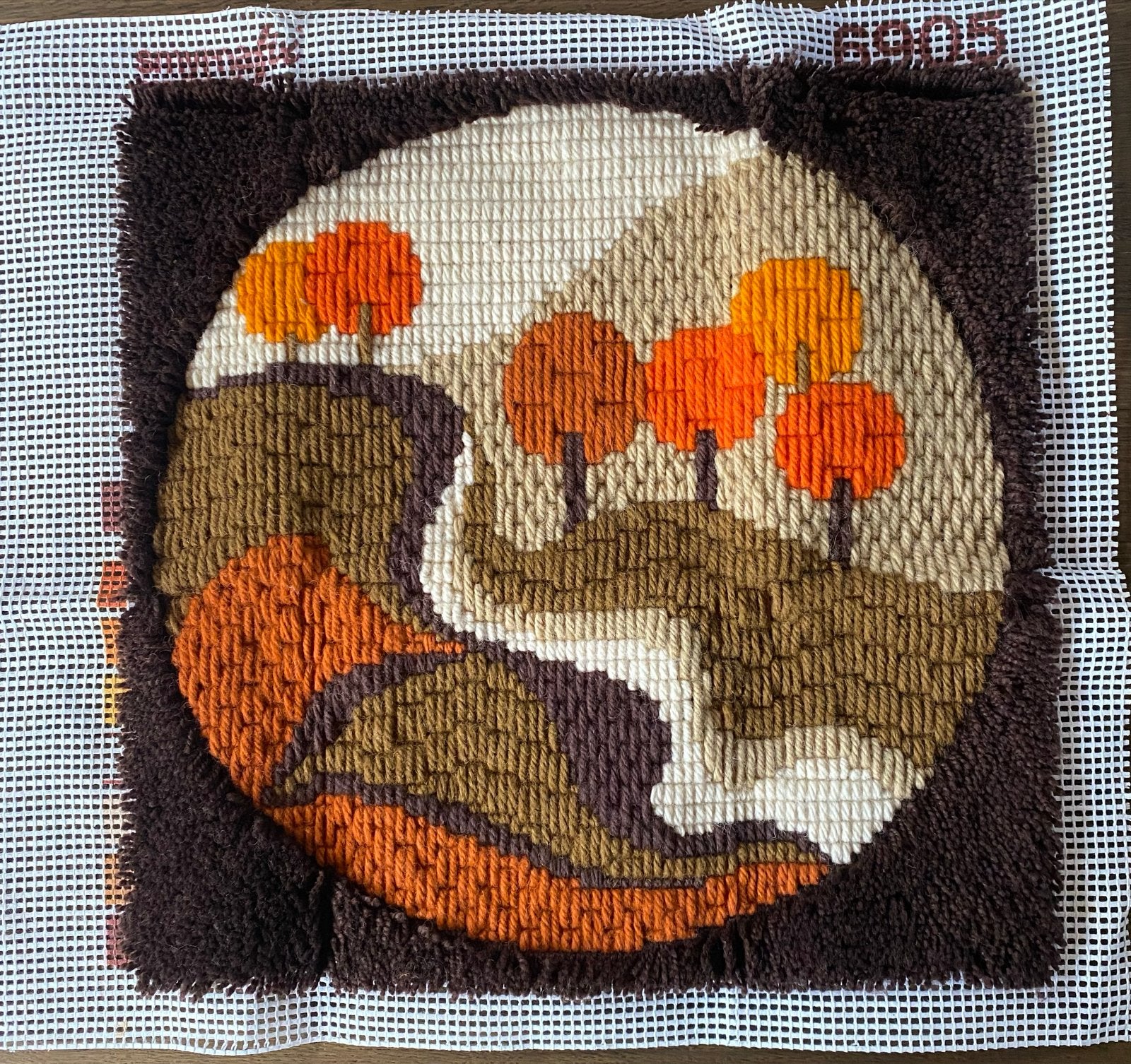 Vintage Handar Smyrna Rustica Relief Kussenpakket, Hobby en Vrije tijd, Gebruikt, Textiel, Meerkleurig, Ophalen of Verzenden