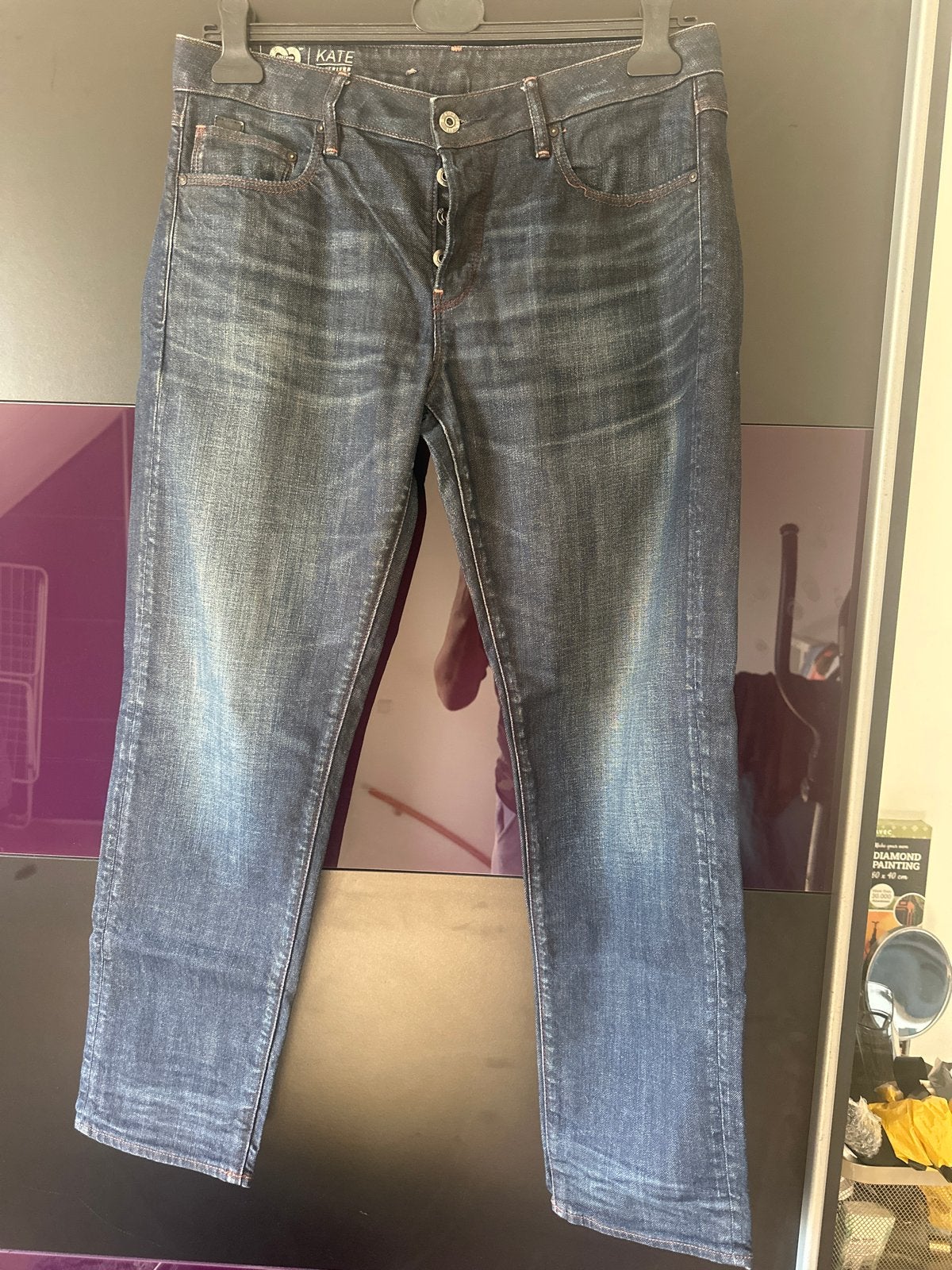 G-Star RAW Kate Boyfriend Jeans W33/L30, Ophalen of Verzenden, Gedragen, Blauw, W33 - W34 (confectie 48/50)