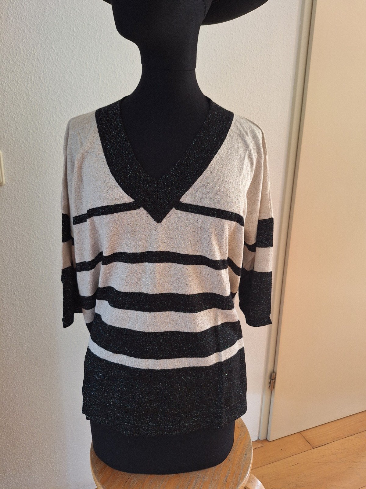 Riani Dunne Soepele Trui Met Metallic, Meerkleurig, Riani, Ophalen of Verzenden, Maat 36 (S)