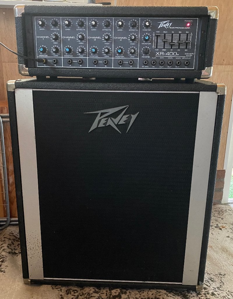 Peavey XR-400 versterker met box, Ophalen, Gebruikt, Minder dan 500 watt, Monitor(versterker)