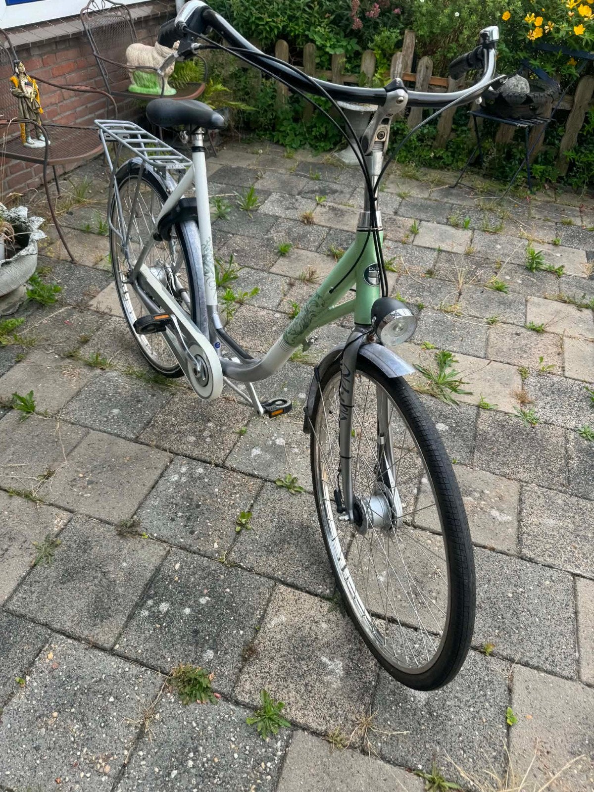 damesfiets, Fietsen en Brommers, Gebruikt, Versnellingen, 56 cm of meer, Trommelrem