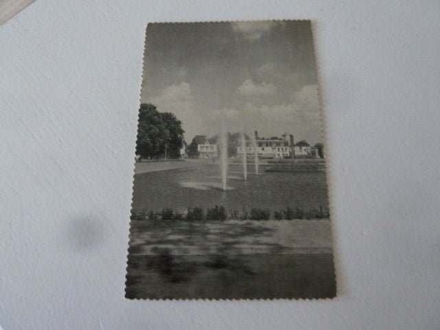 Beverwijk 1960 Vijver bij Station, Ophalen of Verzenden, 1940 tot 1960, Gelopen, Noord-Holland