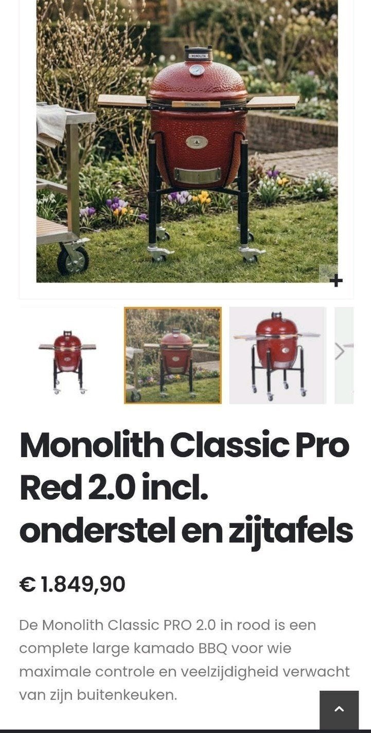 Monolith Classic Kamado Large – Incl. Accessoires, Ophalen