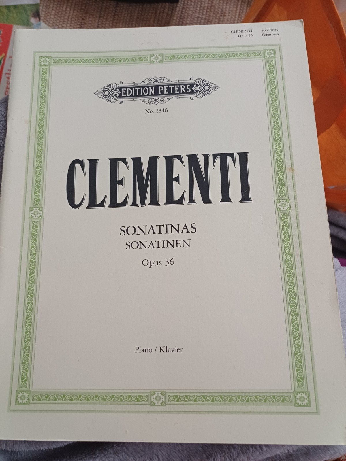 Bladmuziek Clementi Sonatinas Opus 36 - Piano / Klavier, Gebruikt, Klassiek, Les of Cursus, Ophalen of Verzenden