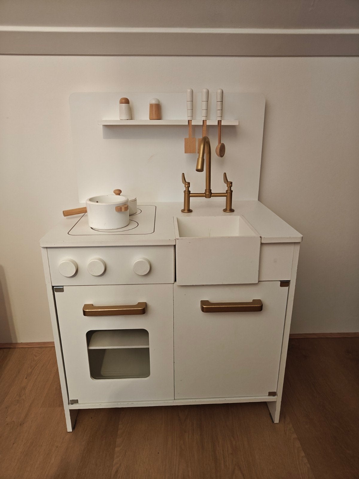 Houten Speelkeuken Petite Amelie, Kinderen en Baby's, Speelgoed | Speelkeukens, Ophalen, Zo goed als nieuw, Hout, Speelkeuken