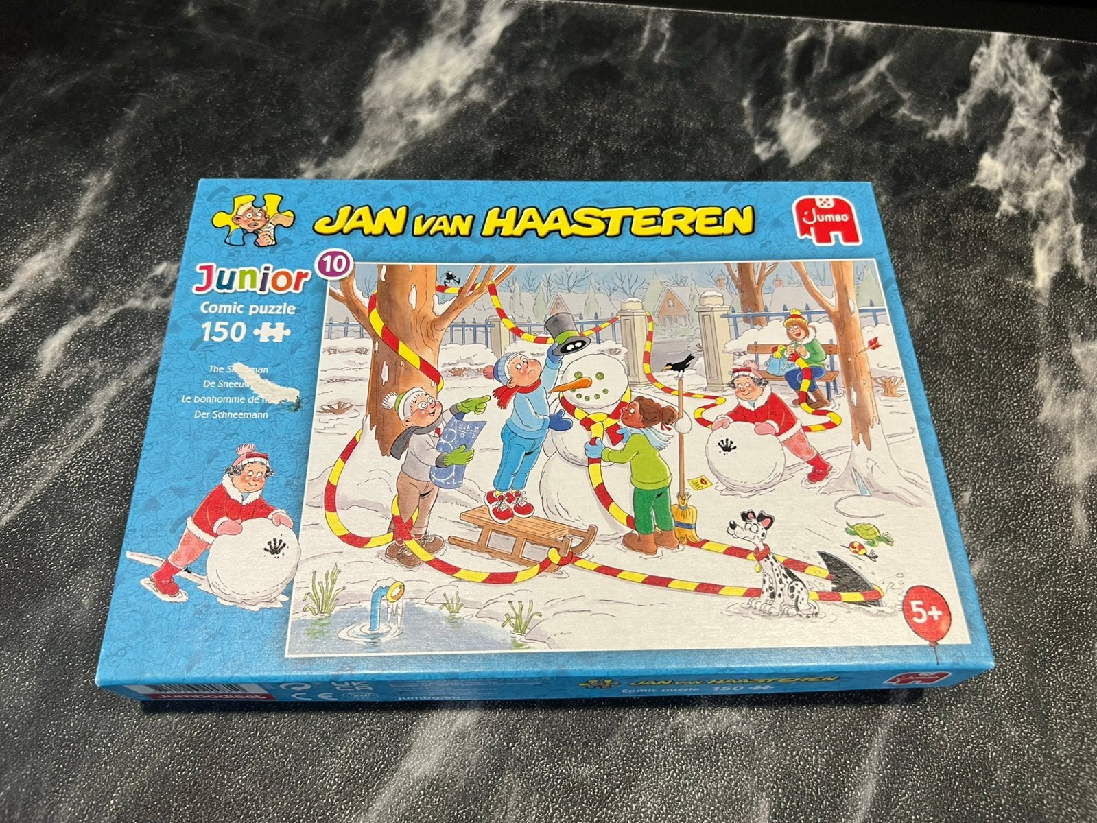 Jan van Haasteren junior 150 stukjes sneeuwman, Ophalen of Verzenden, Minder dan 500 stukjes, Zo goed als nieuw